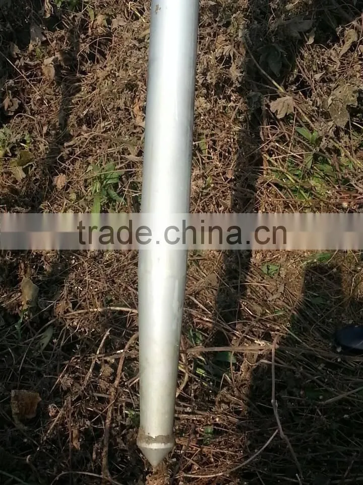 Dacromet processing Q345 solar ground screw pile