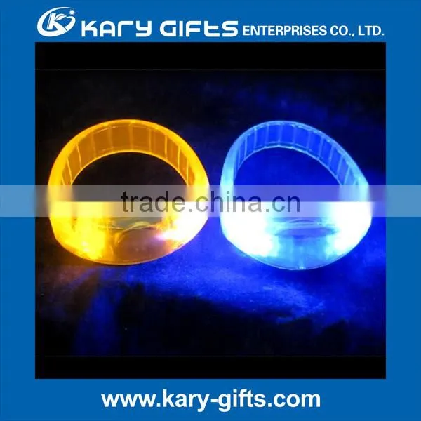 Glowing lighted led light silicone xyloband effect/ music sound wristbands