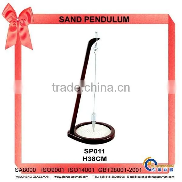 Desktop Decoration Sand Pendulum With Wooden Pallet SP025M