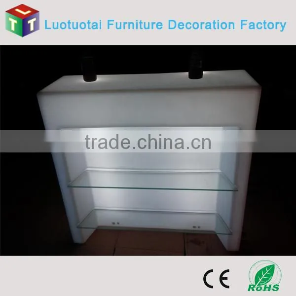 High quality plastic remote control LED straight Bar Counter