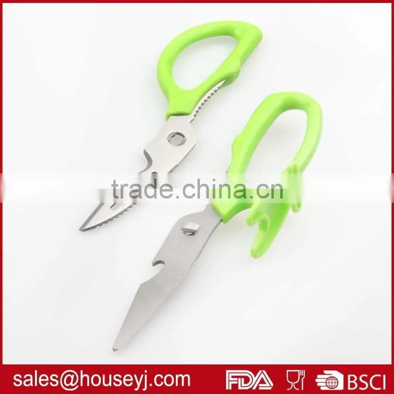 Can stand stainless steel kitchen scissors with ABS plastic handle detachable scissors