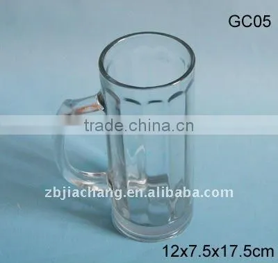 12x7.5x17.5cm clear water glass with a handle GC05