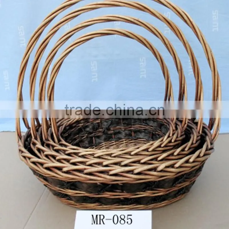 Bountiful Gifts Gourmet Gift Basket made from spilt willow with plastic lining
