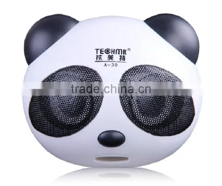 New gadget cheap price factory Fancy Panda shaped USB mini Speaker