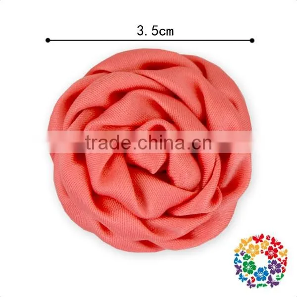 Wholesale Best Price 19 Colors Ribbow Rose Wedding Ornament Appliques Fake Flower