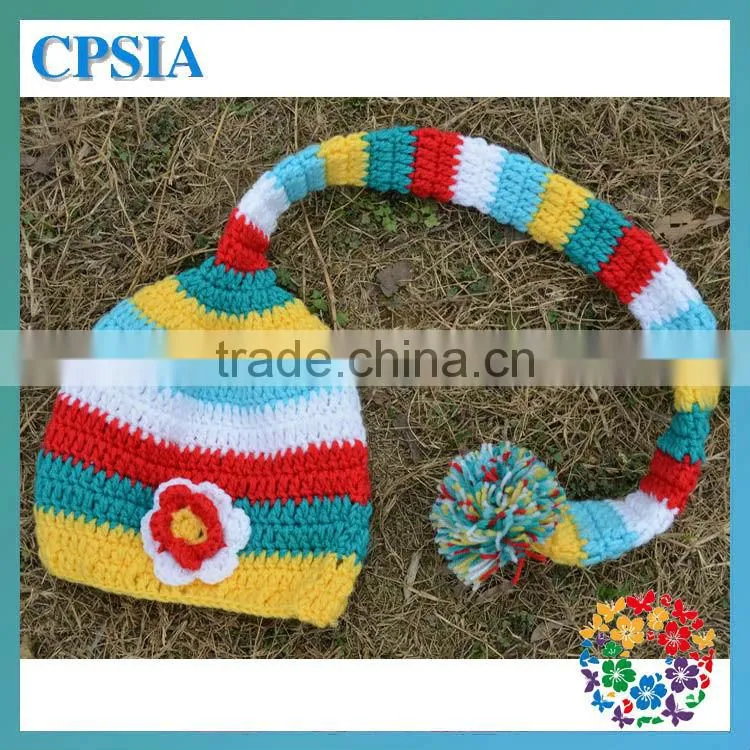 Crochet Hat Wholesale Jesters cap have 5 design Crochet Baby Cap