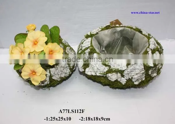 moss basket for florist