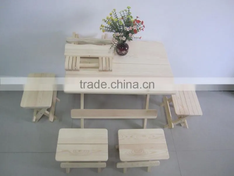 heavy-duty space-saving dining table and chairs