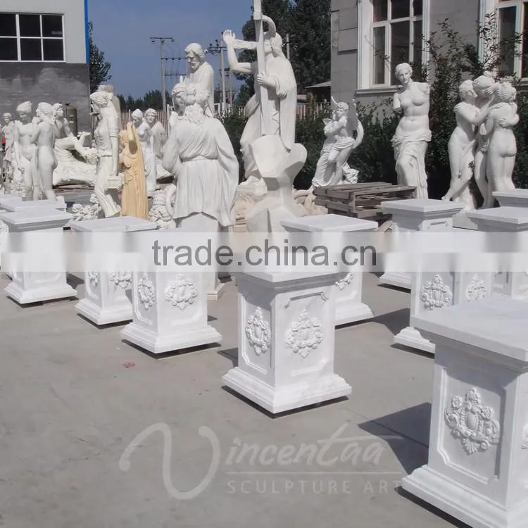 china supplier wholesale art deco stone marble bases for sculptures