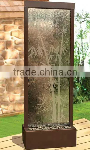 glass waterfall indian design home