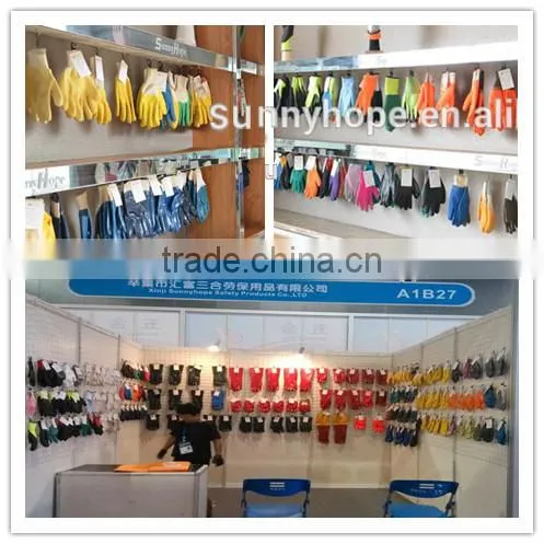 Sunnyhope wholesale pvc dotted cotton hand gloves