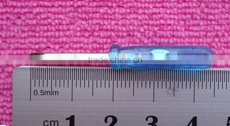 Promotional Small 2.0*45mm Mini Plastic Screwdriver
