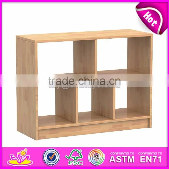 Best wholesale kindergarten toy storage wooden kids storage shelves W08C195