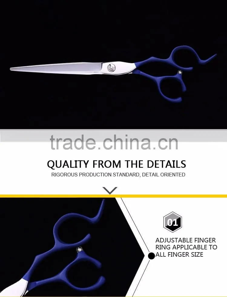 2017 Latest style Stainless Steel Pet Grooming Scissors Dog Scissor