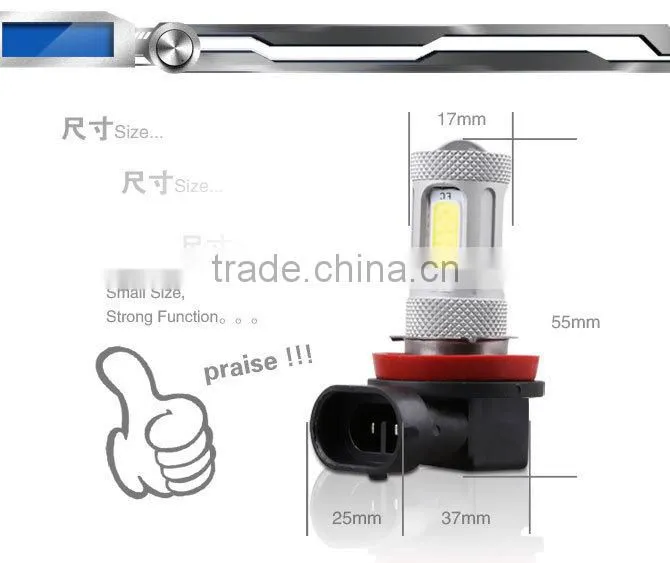 High Quality Car Led Foglight H11 H1 H3 H4 H7 H16 9005 High Power Led Foglamp for All Car Wholesale Price