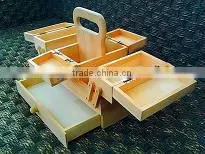 Folding wooden box