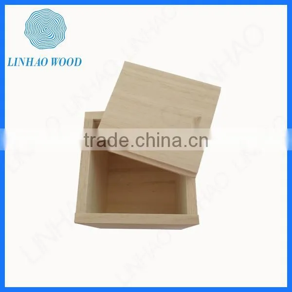 Sliding Cover Wood Small Gift Box