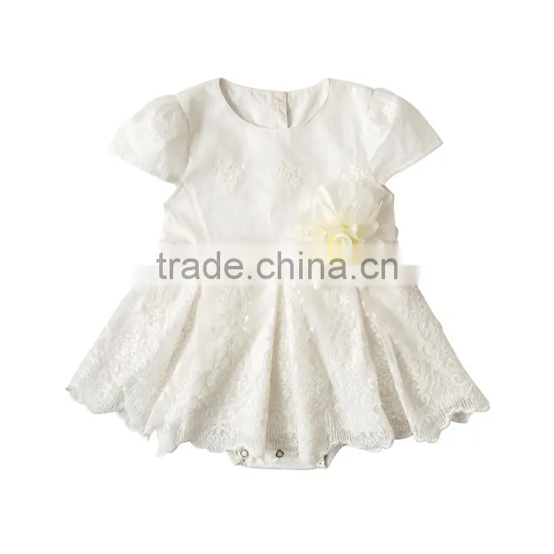 New arrival baby girl Flower Bodysuit infant girls romper with skirts