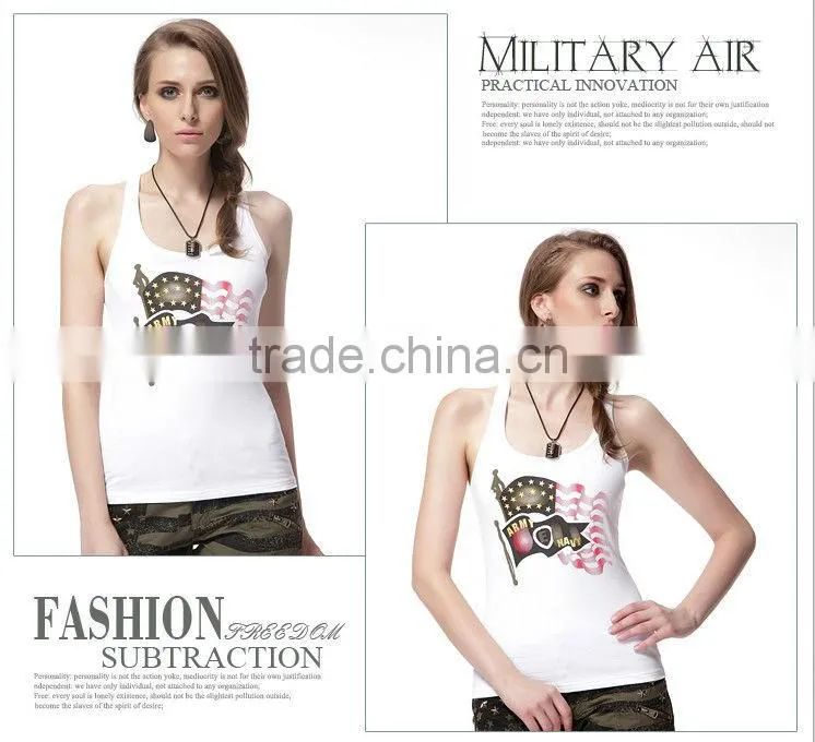 Newest wholesale manufacture design women's cotton tank top
