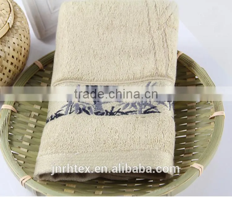 Custom cotton terry clean bamboo towel