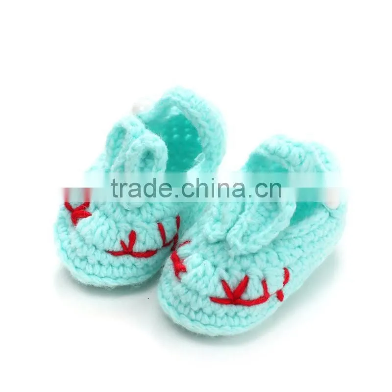 Top sale custom crochet baby shoes handmade knited baby shoes LBS20151223-44