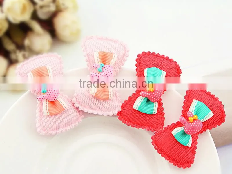2015 fashion ,beautiful and cute ribbon hair clip design for kids