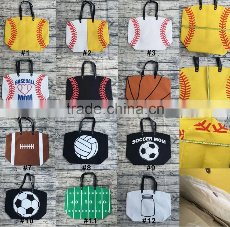 2017 canvas cheap travel personalized tote bag with leather handles