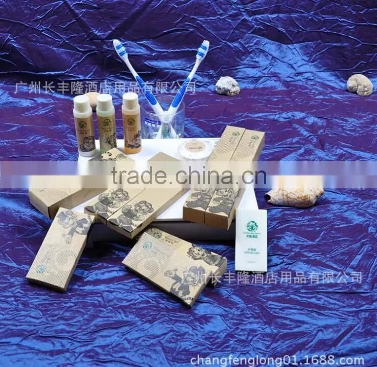 Wholesale guang zhou disposable luxury hotel supplies amenities set