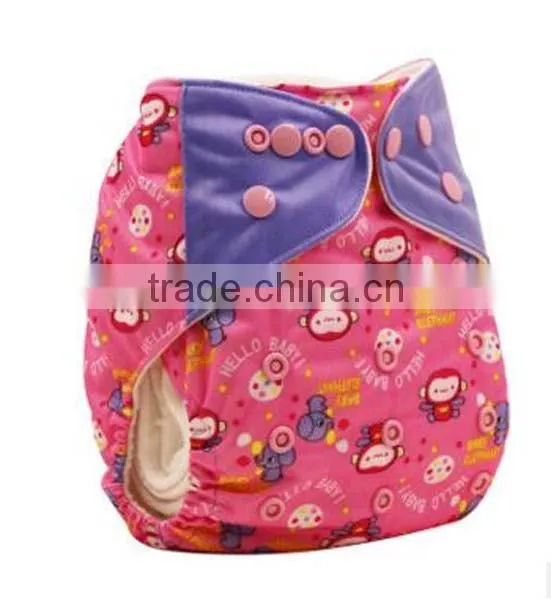 fashion cartoon pattern adjustable baby dipper cloth