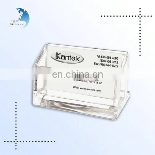 Fashion Table Top Clear Acrylic Tent Card Holder For Office