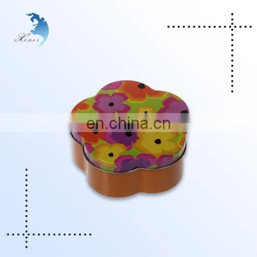 Customized High Quality Rectangle Shape Metal Food Safe Box Flip