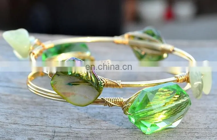 Birthstone Rhinestone Style wraps BirthstoneJewelry Bangle Bracelet
