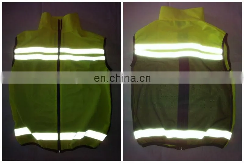K Way Waterproofing Jacket Safety Breathable Mesh Fabric Back For KF-111