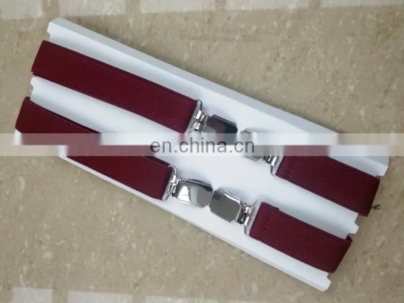 Yiwu longkang customized boxed mens braces suspenders pants suspenders