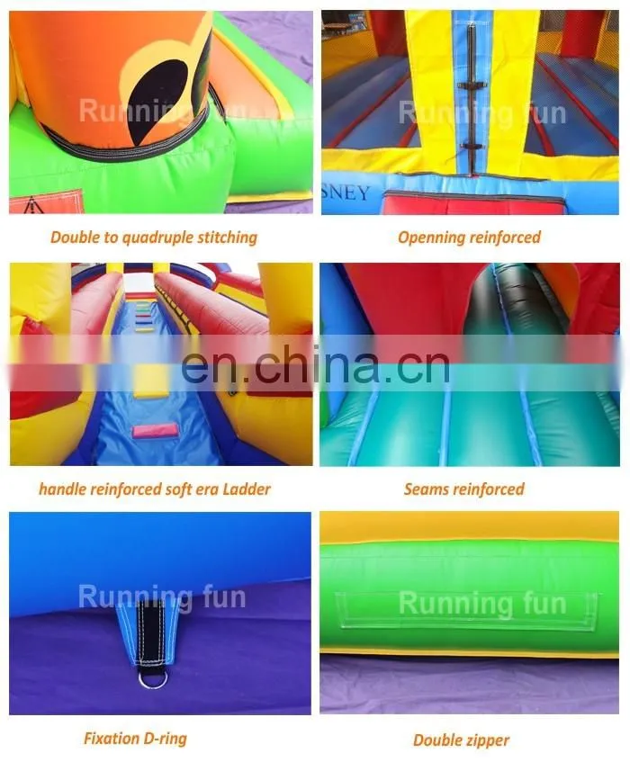 Factory direct inflatable jumping slide, inflatable bouncy castle with water slide