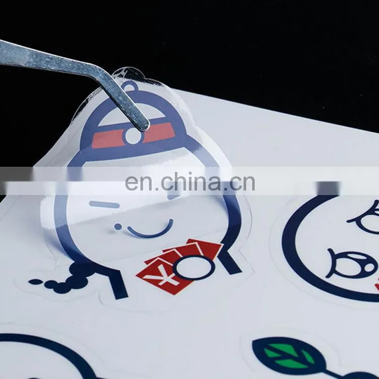 New design PVC transparent car stickers/special shaped transparent labels