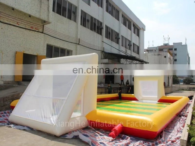New Summer water game play football Field inflatable indoor soccer field