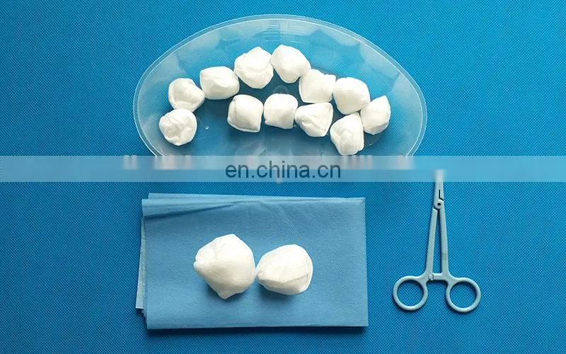 Surgical Washing Set (Nonwoven balls) with Kidney bowl