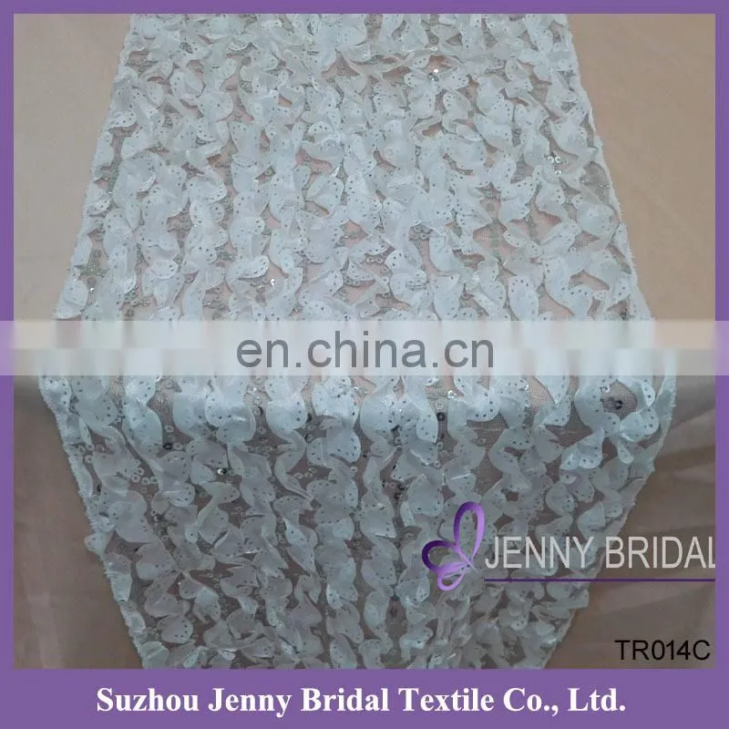 TR014C 2015 NEW Embroidery Sequin Table Runner