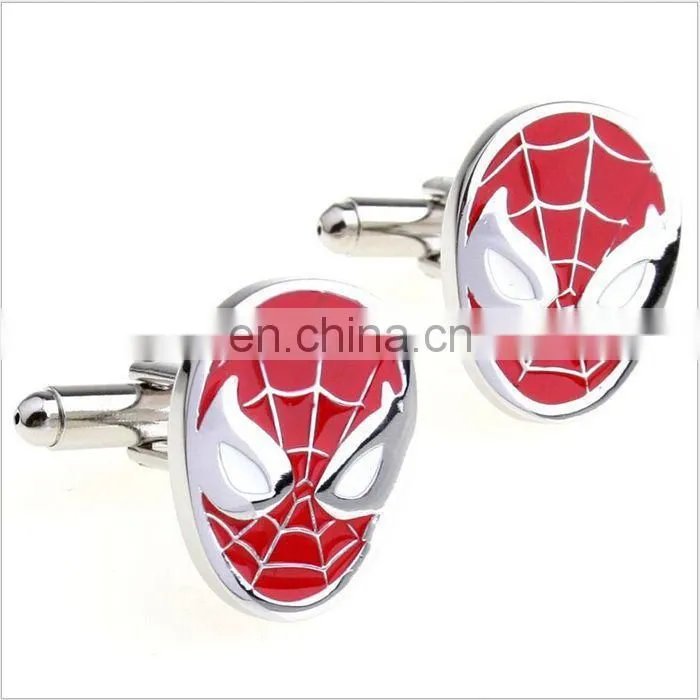 Factory customized enamel color funny cufflinks tie clips