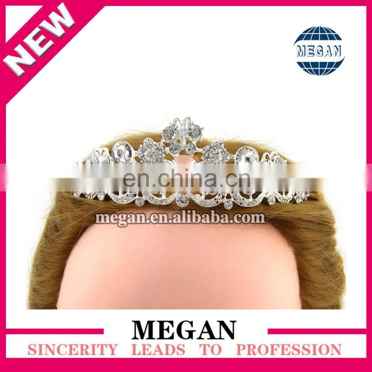 Rhinestone Imperial Crown Tiara Crystal Beauty Pageant Queen Tiara