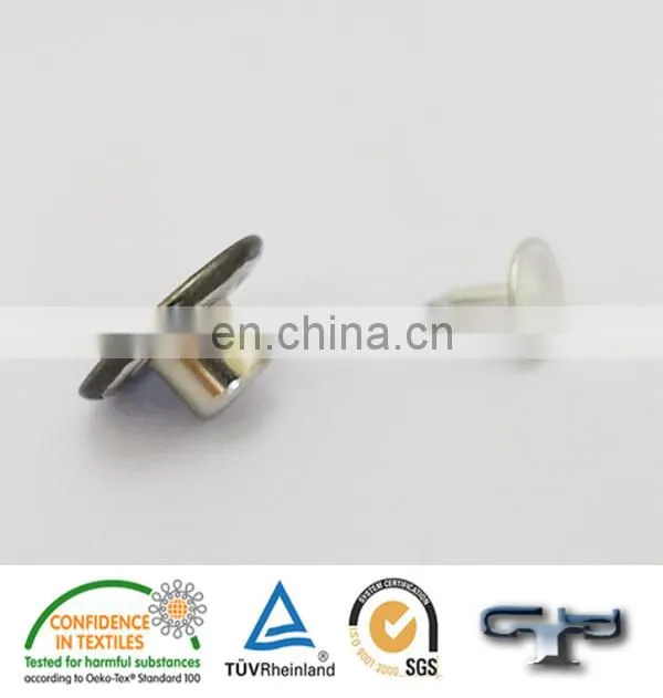 Engraved private logo popular style metal open hole jeans button