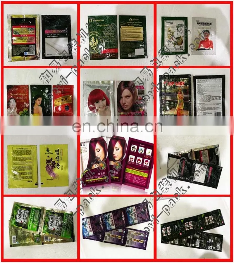 Automatic black hair shampoo packing machine