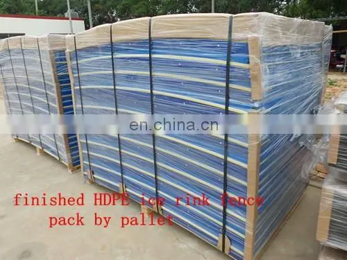 hot sale white hard plastic roller skating flooring/ice rink dasher board hockey wall board
