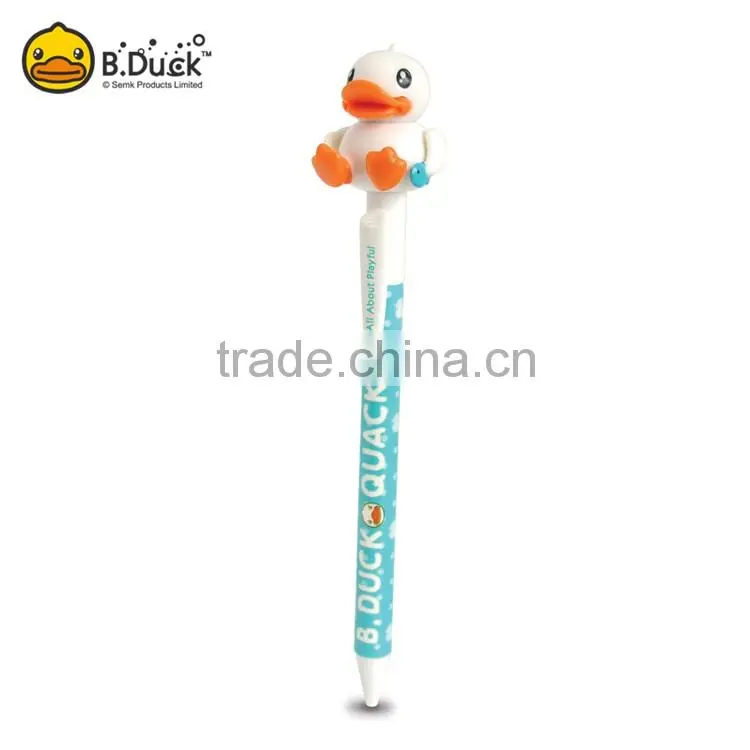 New design plush animal head ball pen with custom logo for gift