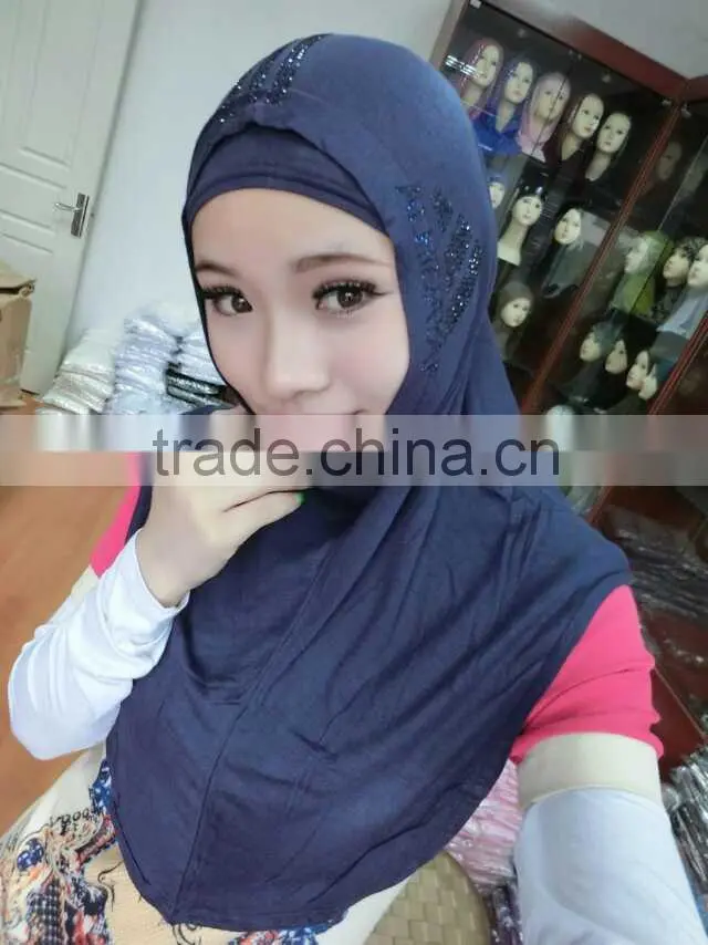 Wholesale new 2015 softy high quality modal cotton Two pieces HIJAB