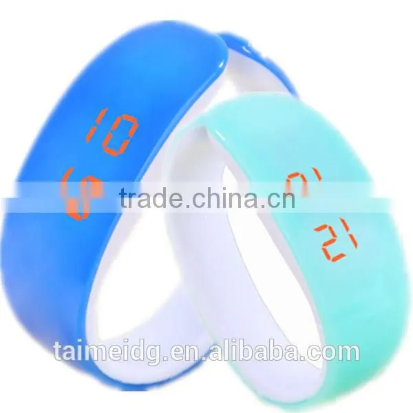 Unique design led silicon sport wrist watches