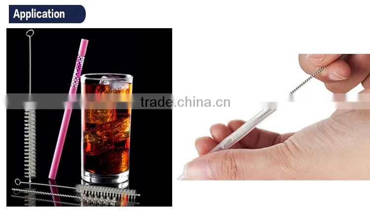 bottle straw brush nylon cleaner brush for stainless steel