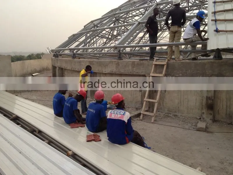 New hard prefabricated steel hall construction