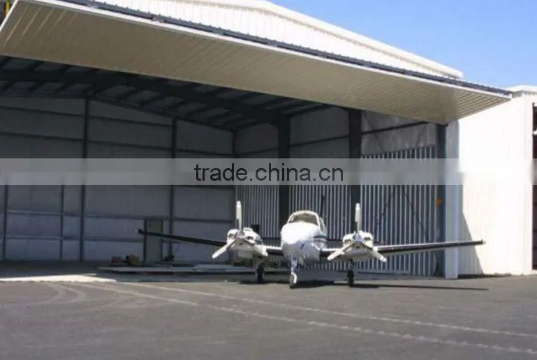 Light design steel structure hangar building